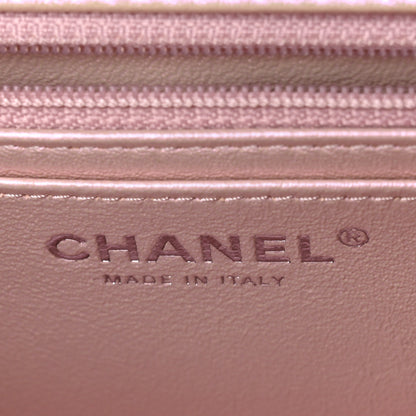 Chanel Iridescent Calfskin Quilted Mini Rectangular Flap Pink 6 of 10