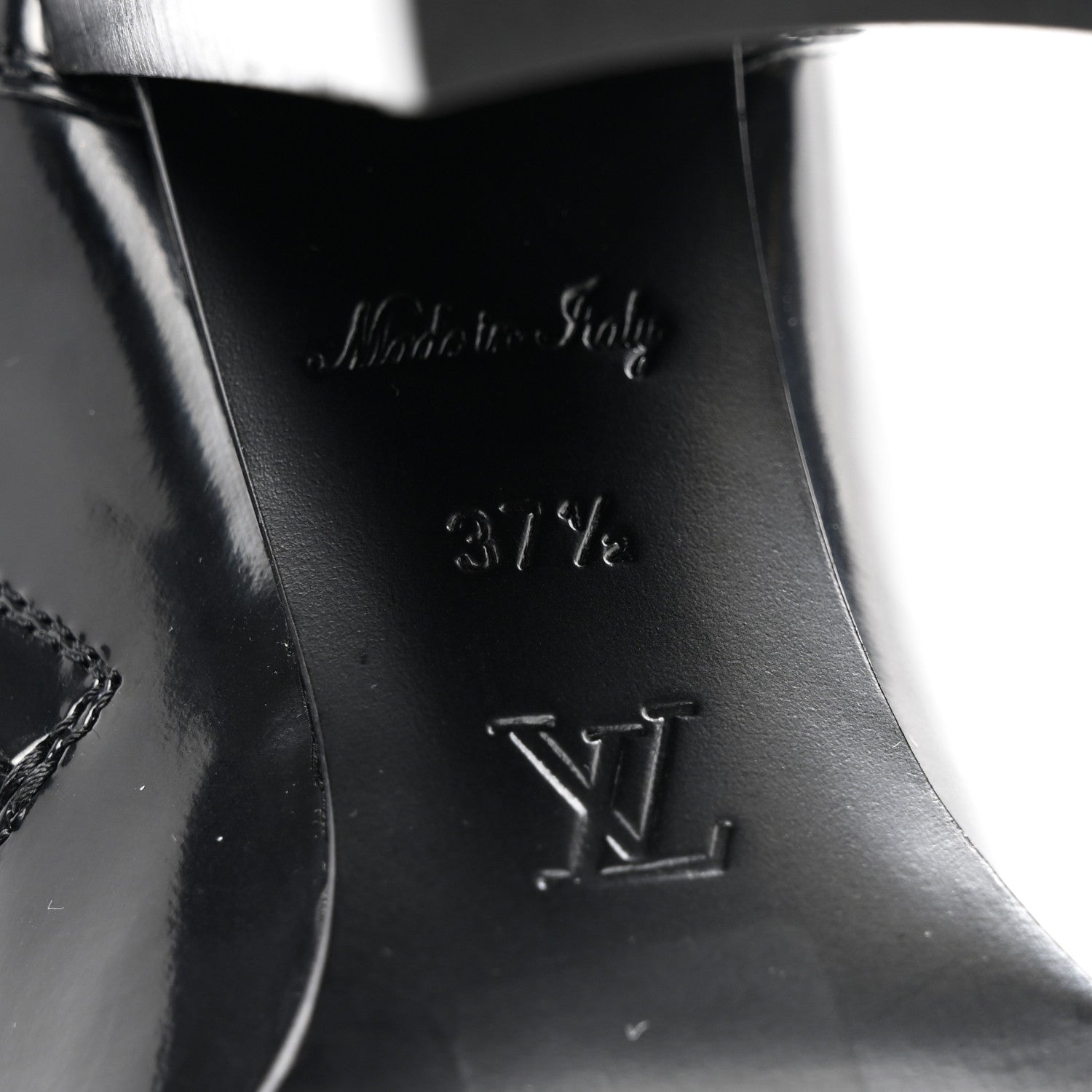Louis Vuitton Glazed Calfskin Star Trail Ankle Boots 37.5 Black 6 of 8