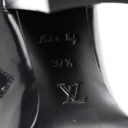 Louis Vuitton Glazed Calfskin Star Trail Ankle Boots 37.5 Black 6 of 8