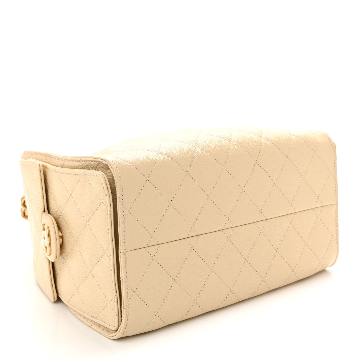 Chanel Caviar Quilted Small Chanel 25 Handbag Beige 4 of 10