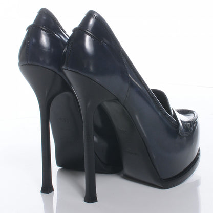 Saint Laurent Loafer-Style Tribtoo 140 Pumps 36.5 Dark Blue 4 of 7