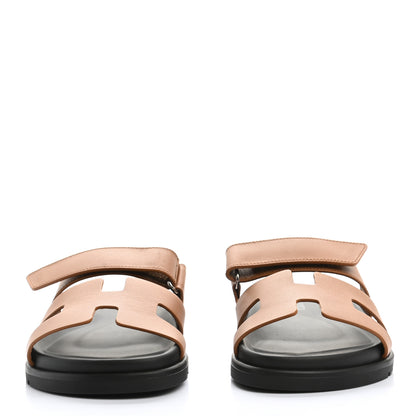 Hermes Calfskin Womens Chypre Sandals 36 Naturel 2 of 9