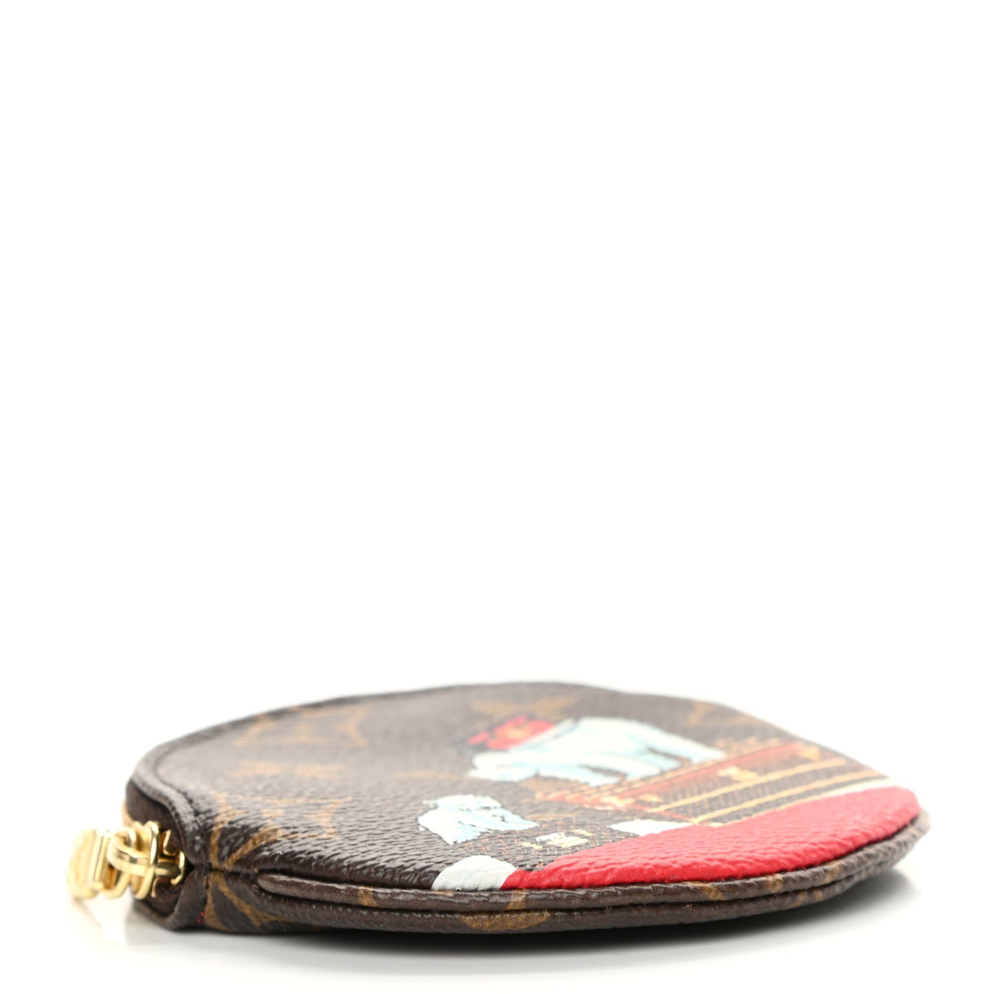 Monogram 2017 Christmas Animation Round Coin Purse