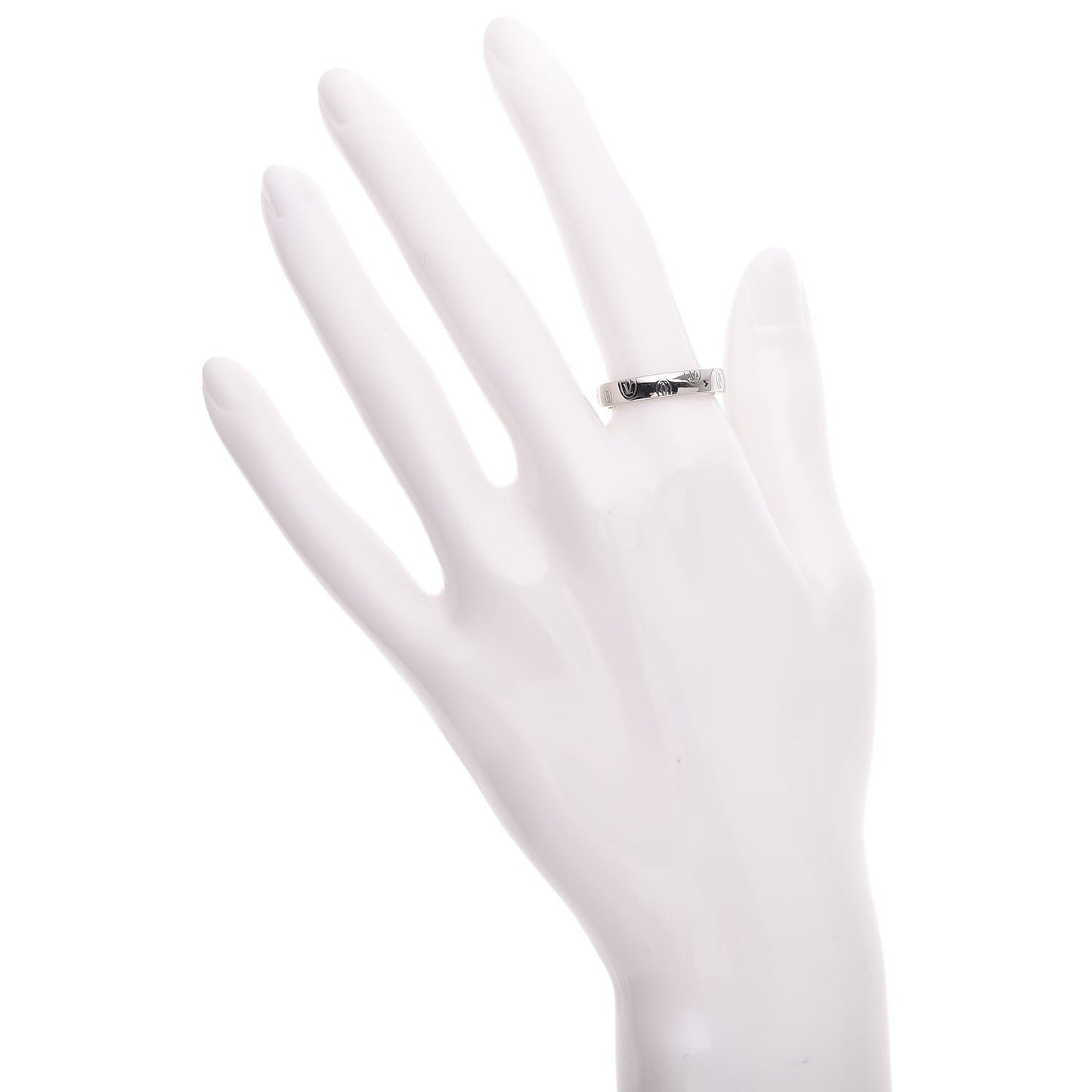 Platinum Happy Birthday 4mm Band Ring 57 8