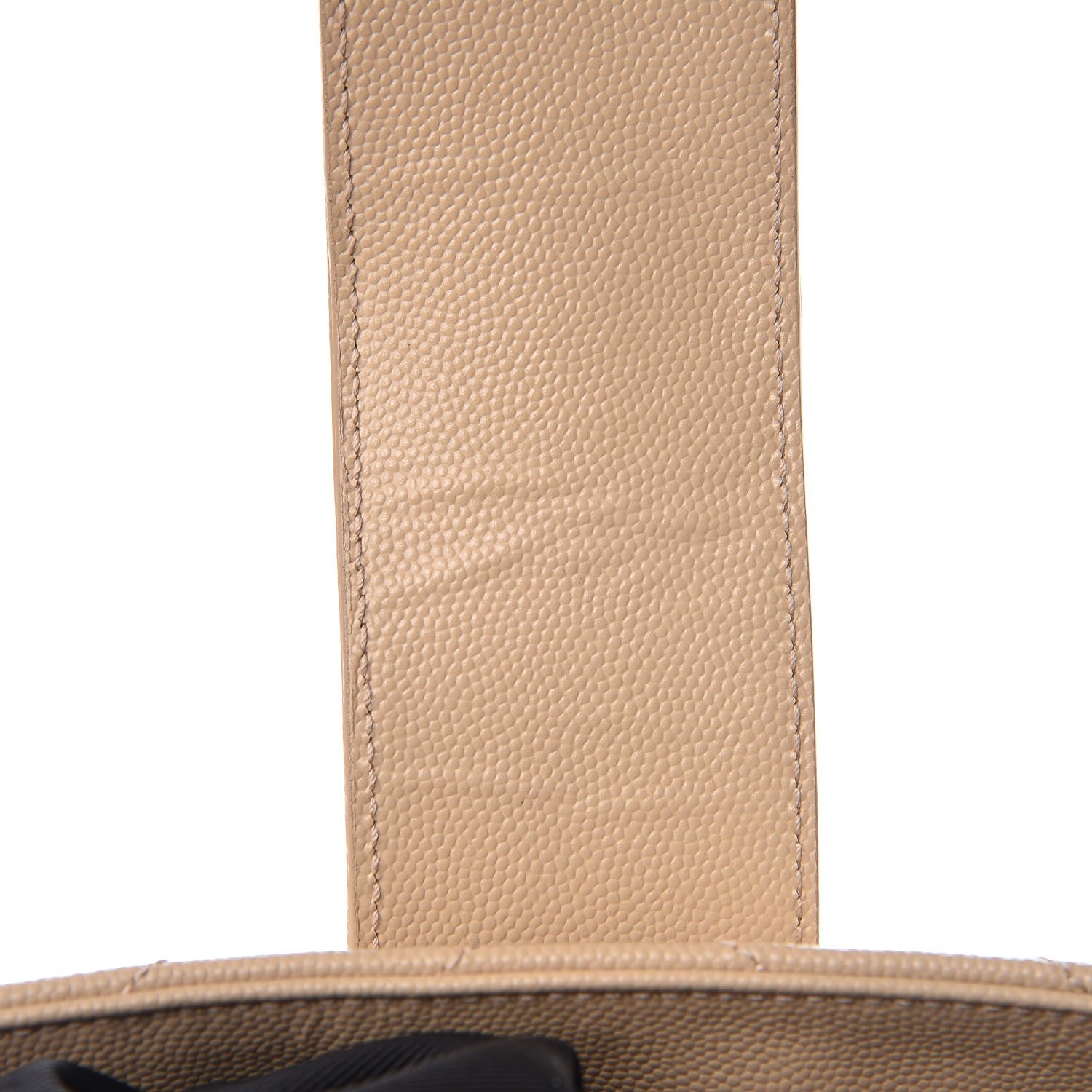 Saint Laurent Grain De Poudre Matelasse Chevron Monogram Shopping Bag Nude Powder 8 of 10