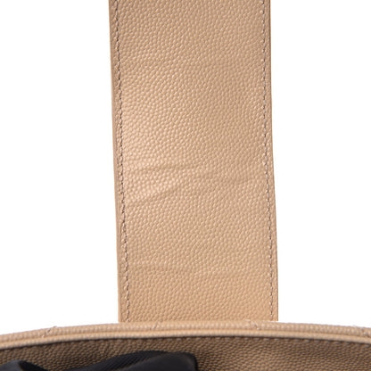 Saint Laurent Grain De Poudre Matelasse Chevron Monogram Shopping Bag Nude Powder 8 of 10