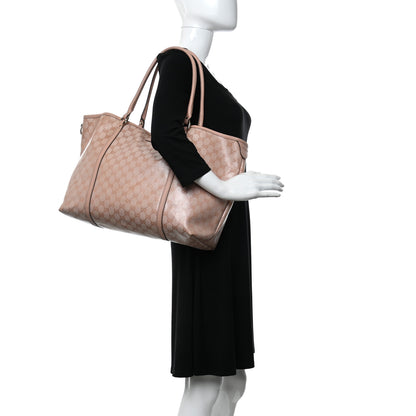 Gucci Crystal Monogram Joy Tote Blush Pink 2 of 15
