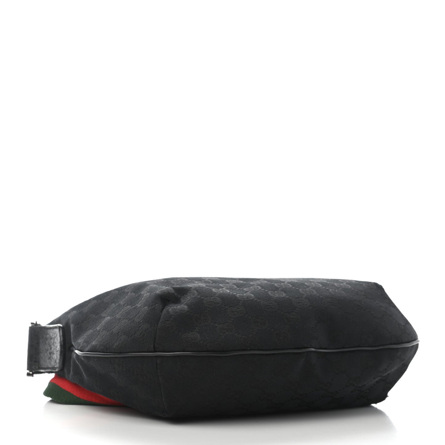 Monogram Web Medium Half Moon Hobo Black