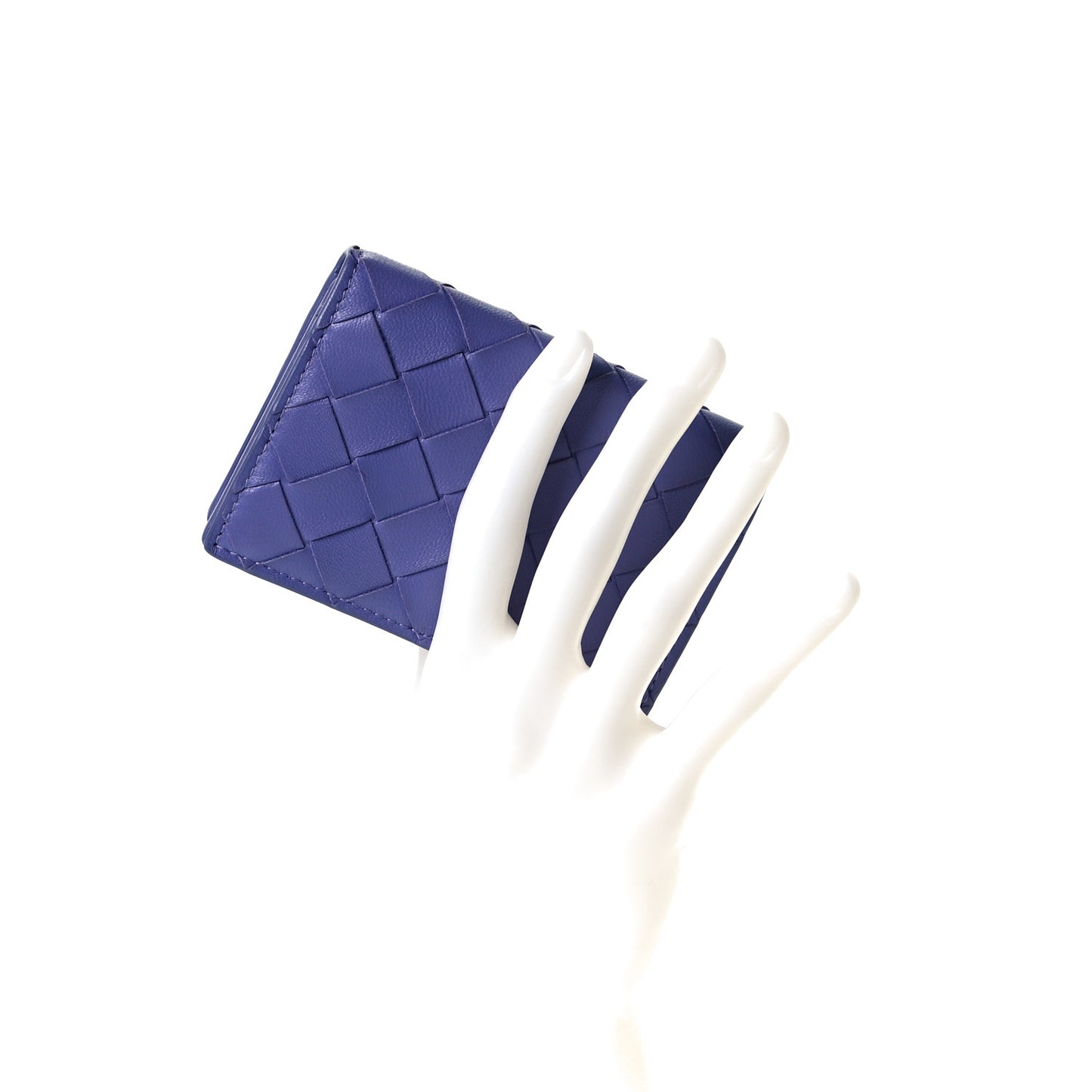 Nappa Intrecciato Card Holder Lavender