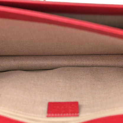 Gucci Dollar Calfskin Interlocking G Shoulder Bag Red 5 of 12
