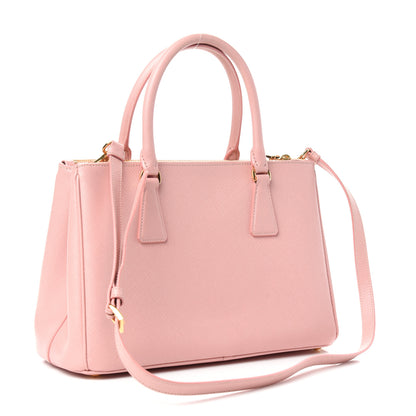 Prada Saffiano Small Galleria Double Zip Tote Orchidea 3 of 10