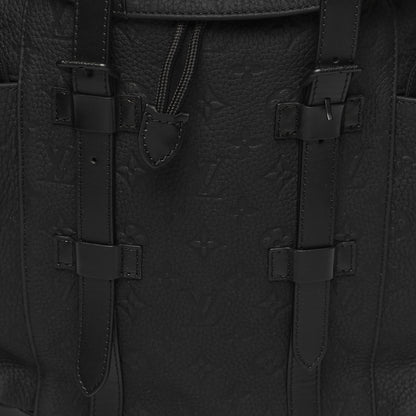 Louis Vuitton Taurillon Monogram Christopher MM Backpack Black 7 of 9