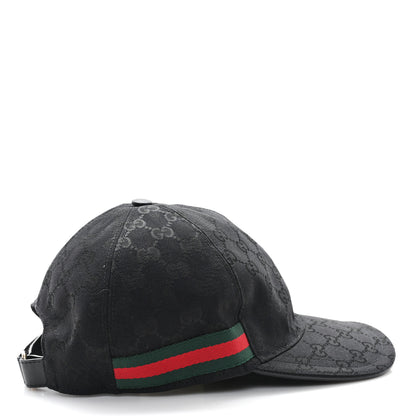 Gucci Monogram Web Baseball Hat XL Black 6 of 10