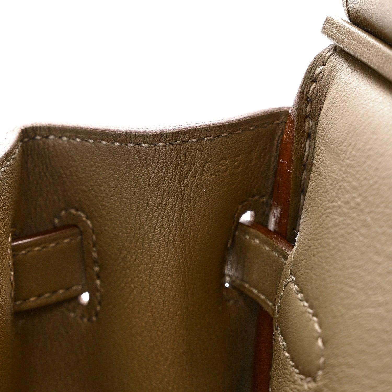 Hermes Veau Doblis Swift Grizzly Birkin 25 Etoupe 7 of 12