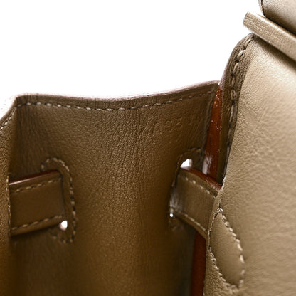 Hermes Veau Doblis Swift Grizzly Birkin 25 Etoupe 7 of 12