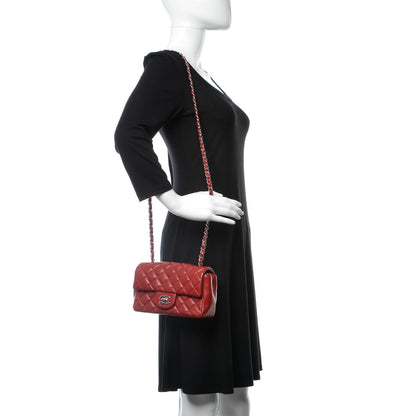 Chanel Caviar Quilted Mini Rectangular Flap Red 2 of 7