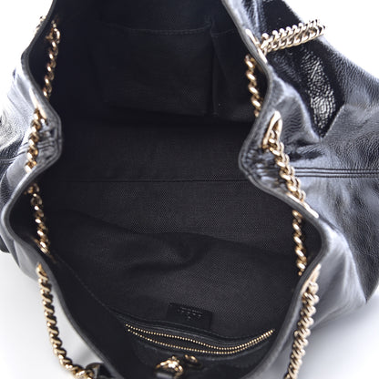 Gucci Patent Medium Soho Chain Shoulder Bag Black 5 of 10