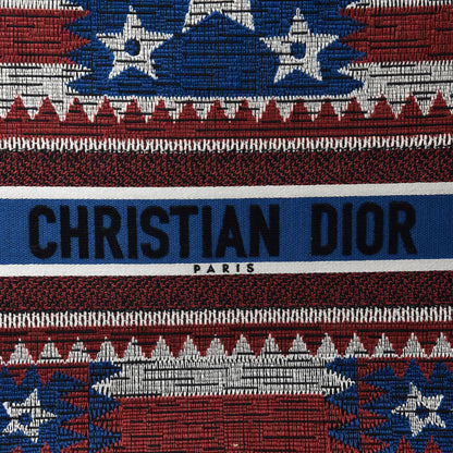 Christian Dior Canvas Embroidered Large Exclusive US Book Tote Multicolor 10 of 10