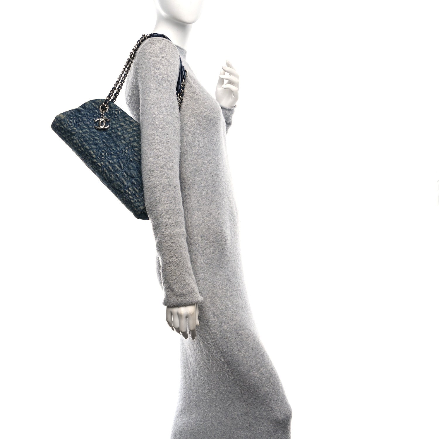 Chanel Denim Camellia Embroidered Just Mademoiselle 2 of 11