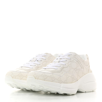 Gucci GG Supreme Monogram Womens Rhyton Sneakers 36.5 White 3 of 8