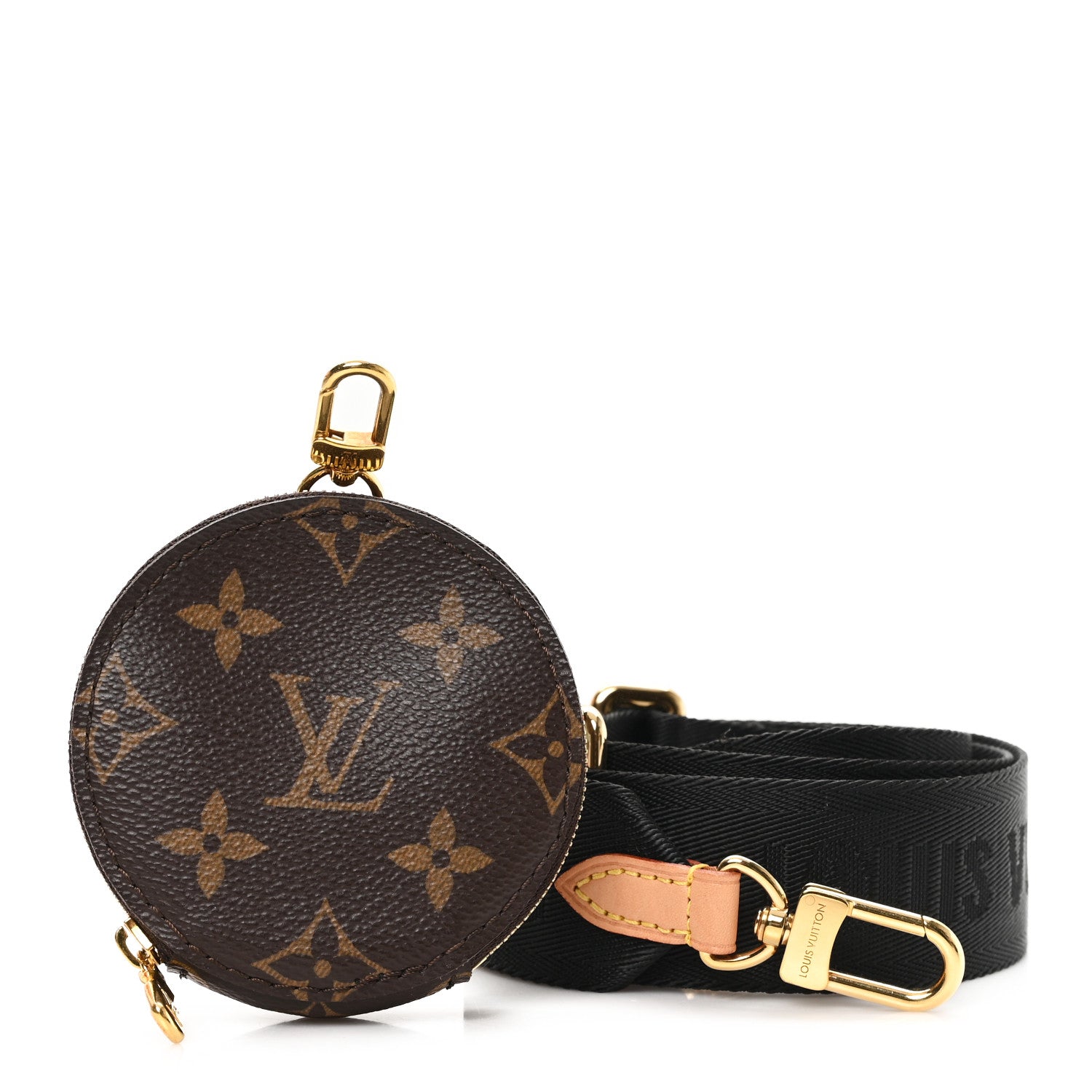 Louis Vuitton Monogram Multi Pochette Accessories Bandouliere Shoulder Strap Black 2 of 5