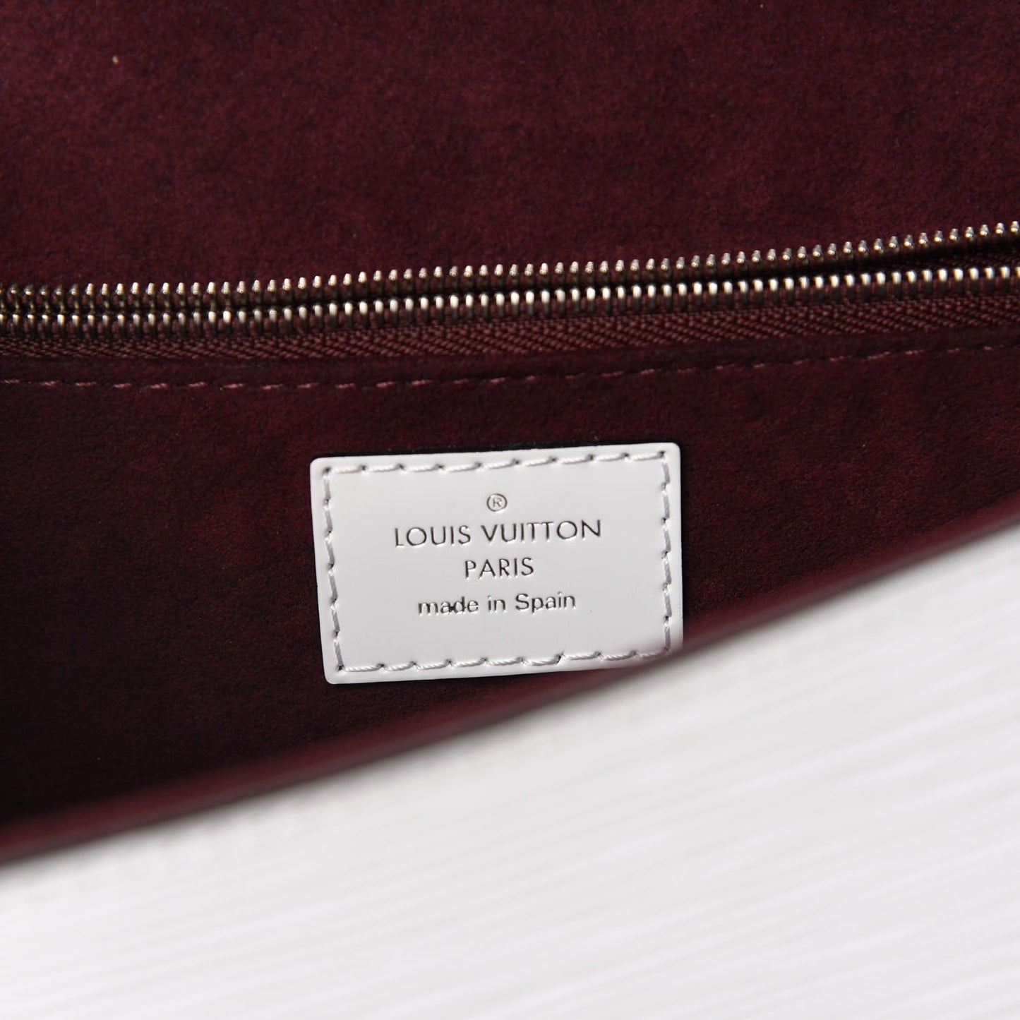 Epi Pochette Grenelle White