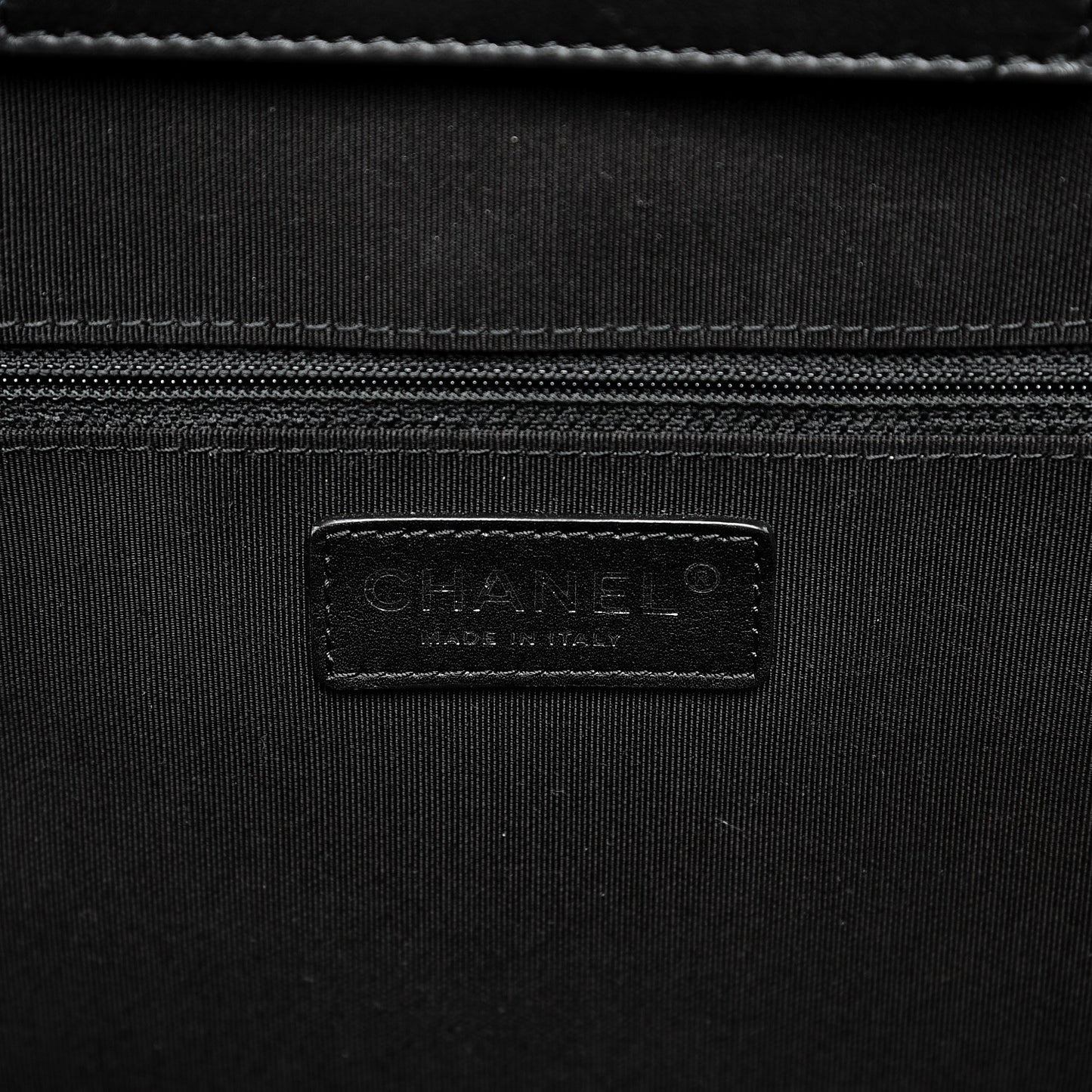 Calfskin Quilted Large Easy Shopping Tote Black