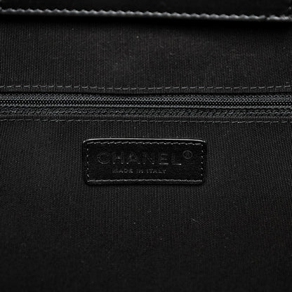 Chanel Calfskin Quilted Large Easy Shopping Tote Black 7 of 11