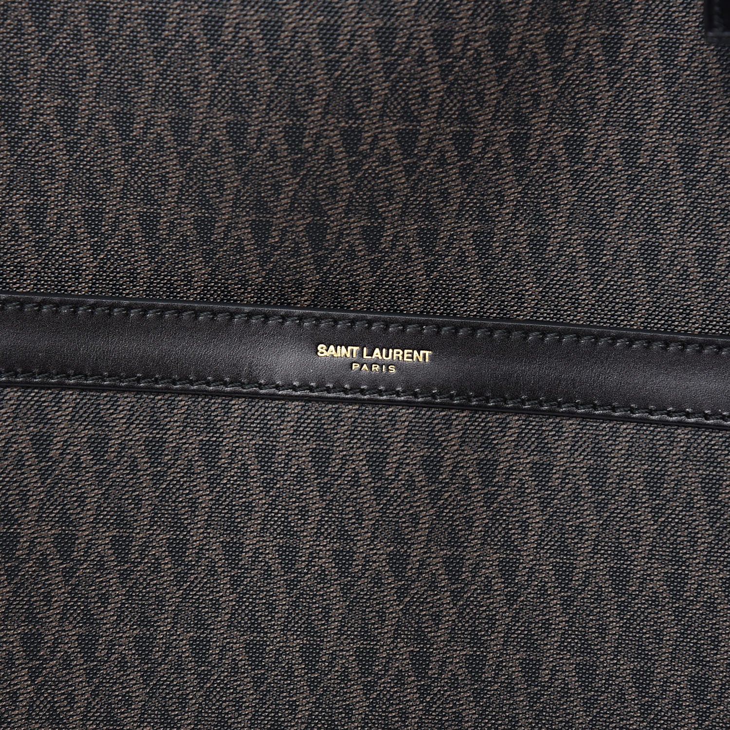 Saint Laurent Toile Classic Monogram Travel Trolley Suitcase Black 9 of 9