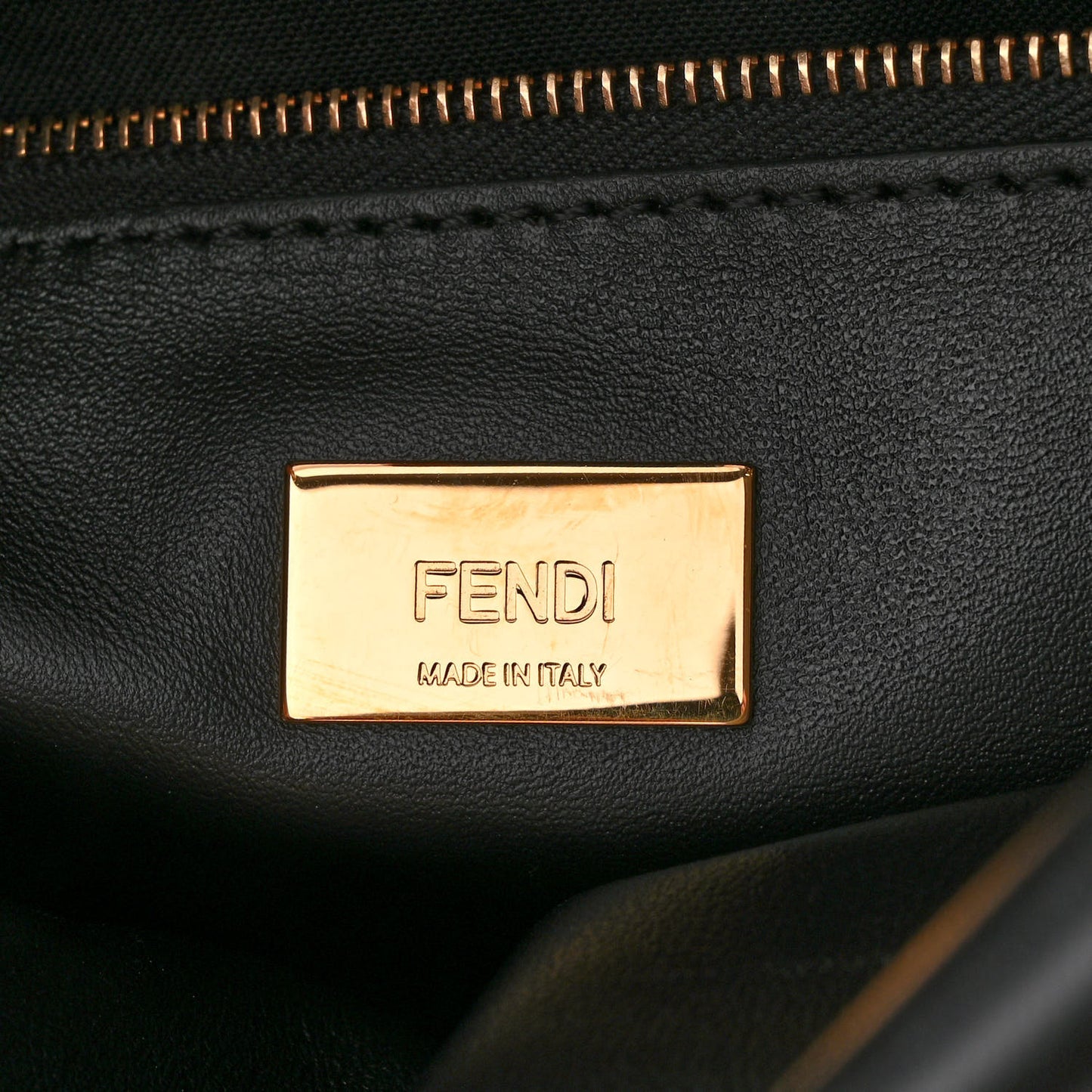 Nappa Stacked Bar Mini Peekaboo Iconic Satchel Black