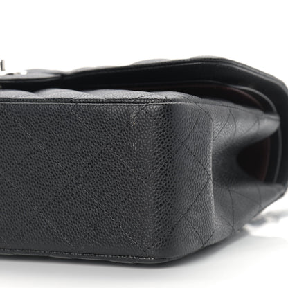 Chanel Caviar Quilted Jumbo Double Flap Black 9 of 11