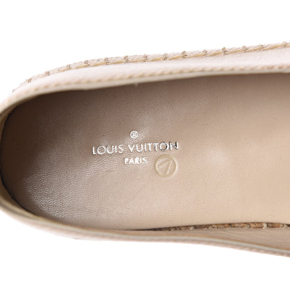 Louis Vuitton Canvas Waterfall Espadrille Flats 38 Ecru 7 of 8