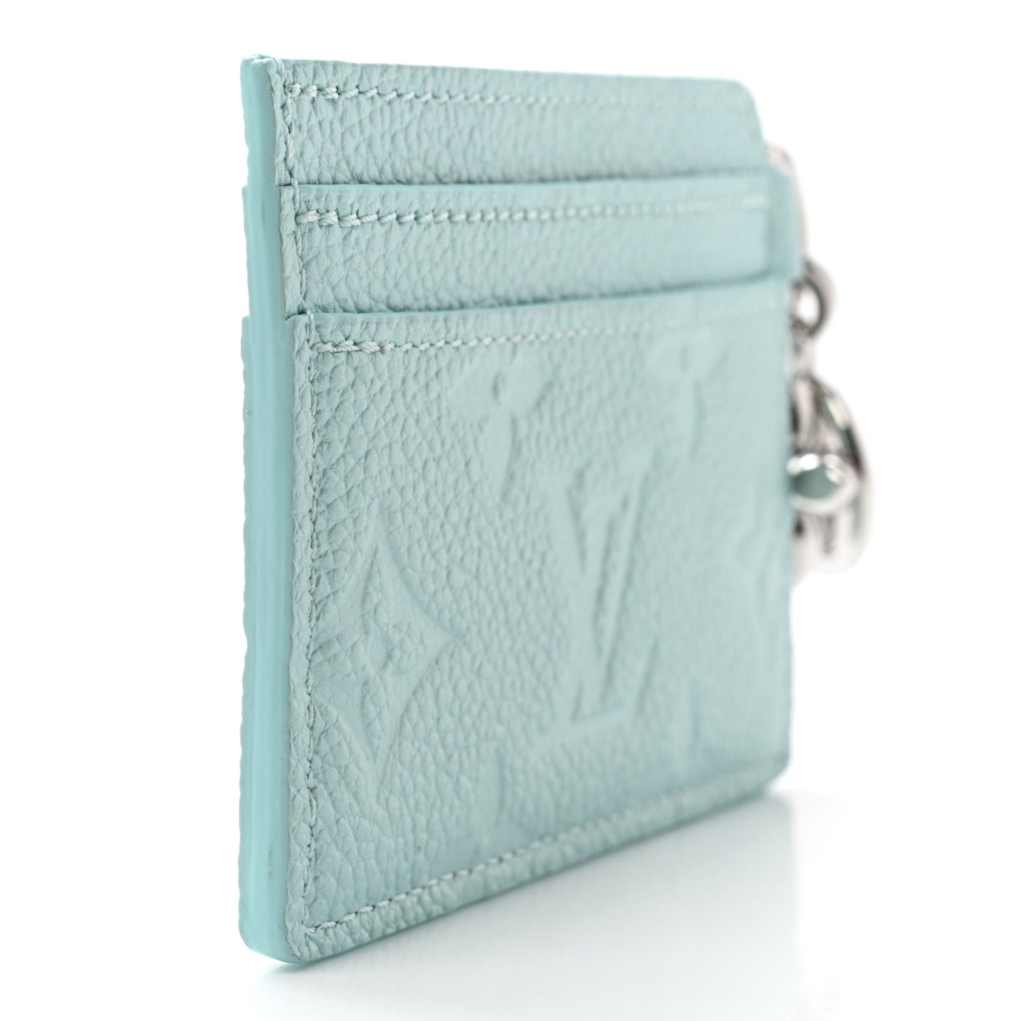 Empreinte Monogram LV Charms Card Holder Pearly Lagoon Turquoise