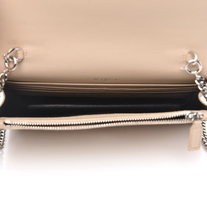 Saint Laurent Smooth Calfskin Classic Monogram Kate Tassel Chain Wallet Nude Powder 5 of 12