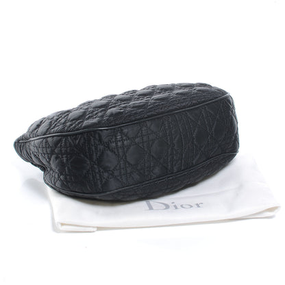 Christian Dior Satin Cannage Charming Tote Black 4 of 7