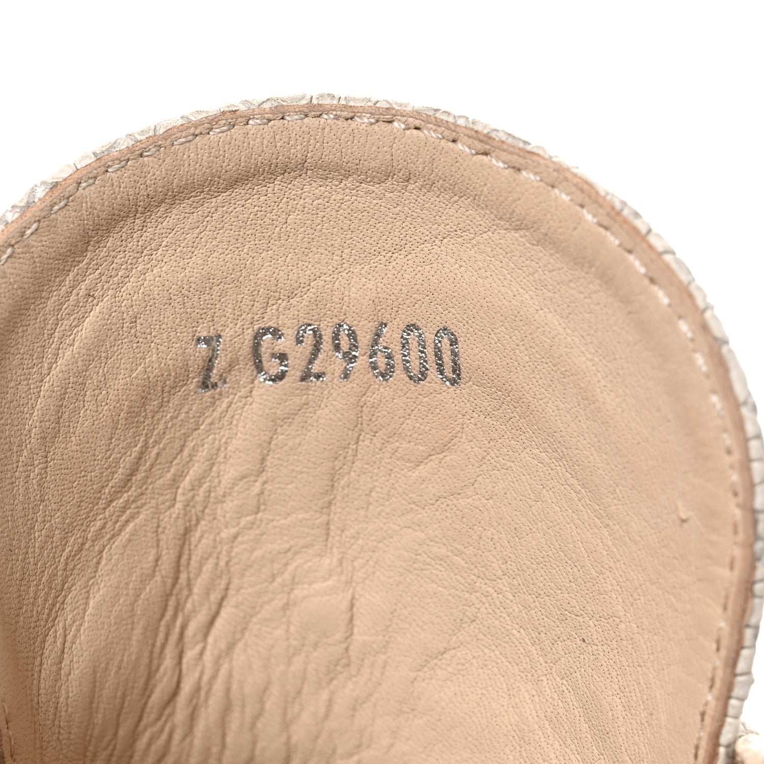 Chanel Crackled Calfskin High Top Espadrilles 38 Light Beige Black 7 of 10