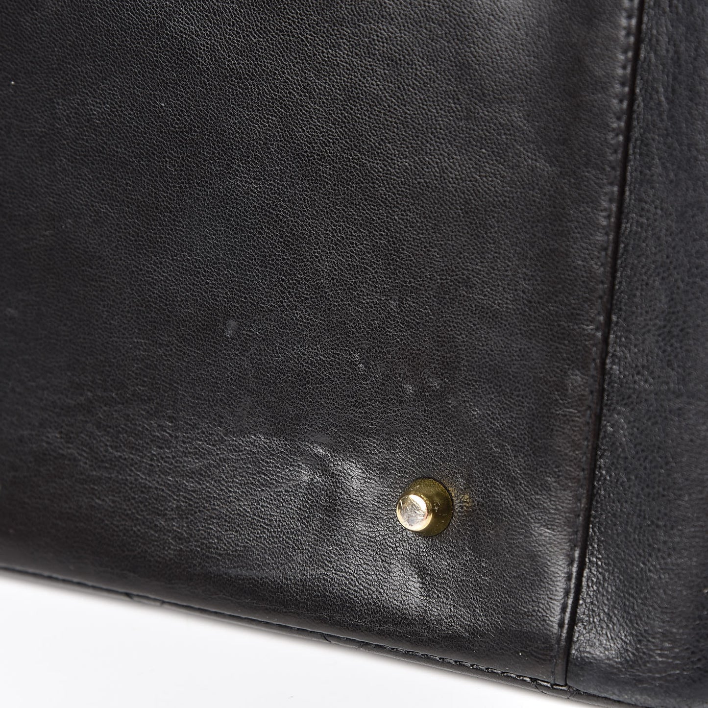 Lambskin Quilted Tote Black