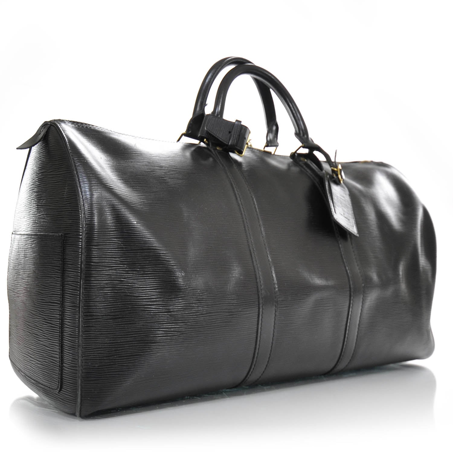Louis Vuitton Epi Keepall 50 Black 3 of 9