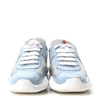 Prada Patent America's Cup Patchwork Sneakers 36.5 Celeste 3 of 10