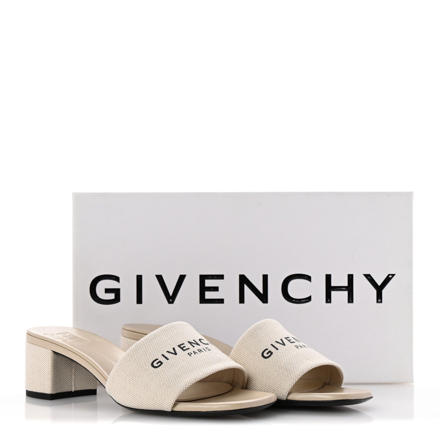 Givenchy Cotton 4G Logo Mule Sandals 40 Beige 10 of 10