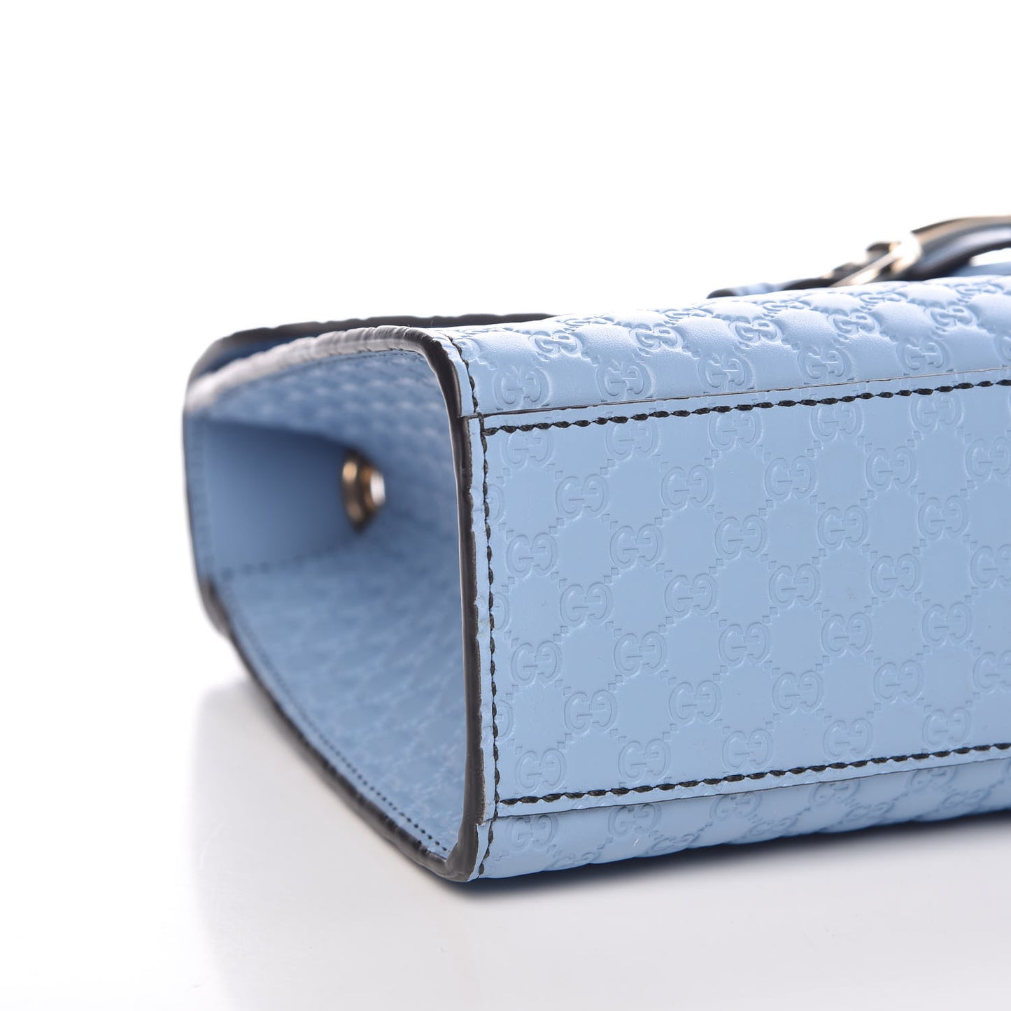 Microguccissima Medium Emily Chain Shoulder Bag Mineral Blue