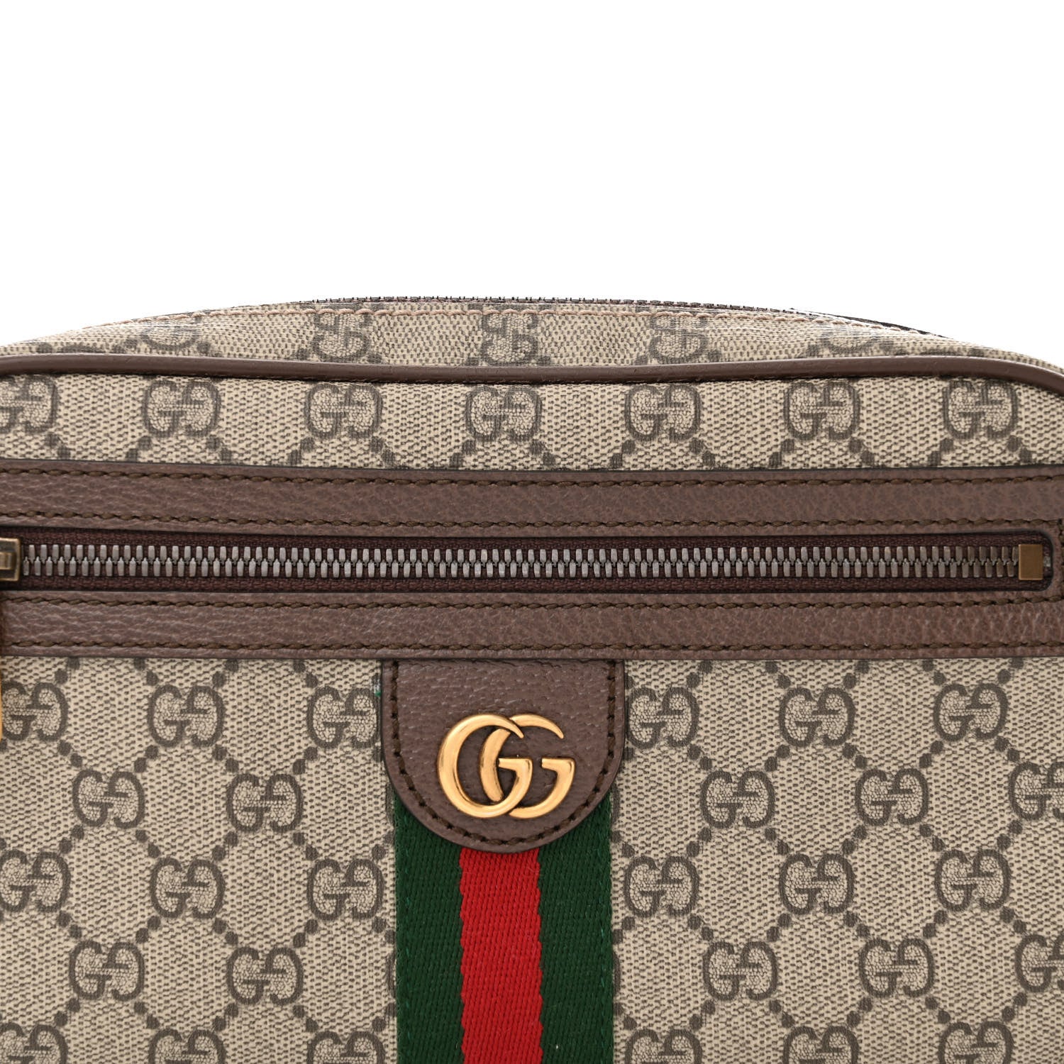 Gucci Soft GG Supreme Monogram Medium Ophidia Belt Bag Dark Brown 8 of 11