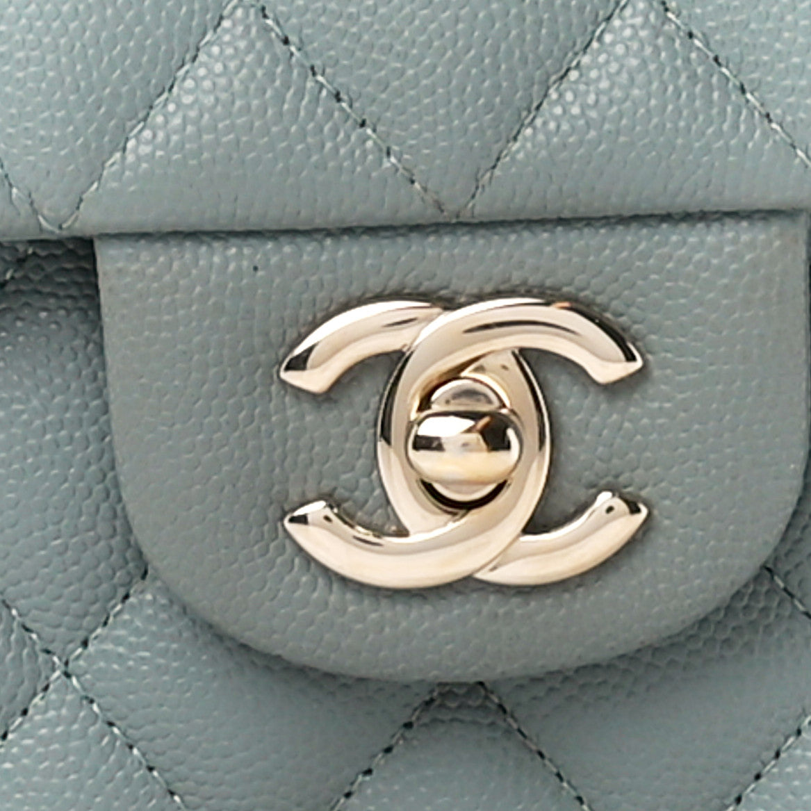 Chanel Caviar Quilted Small Double Flap Grey 9 of 12