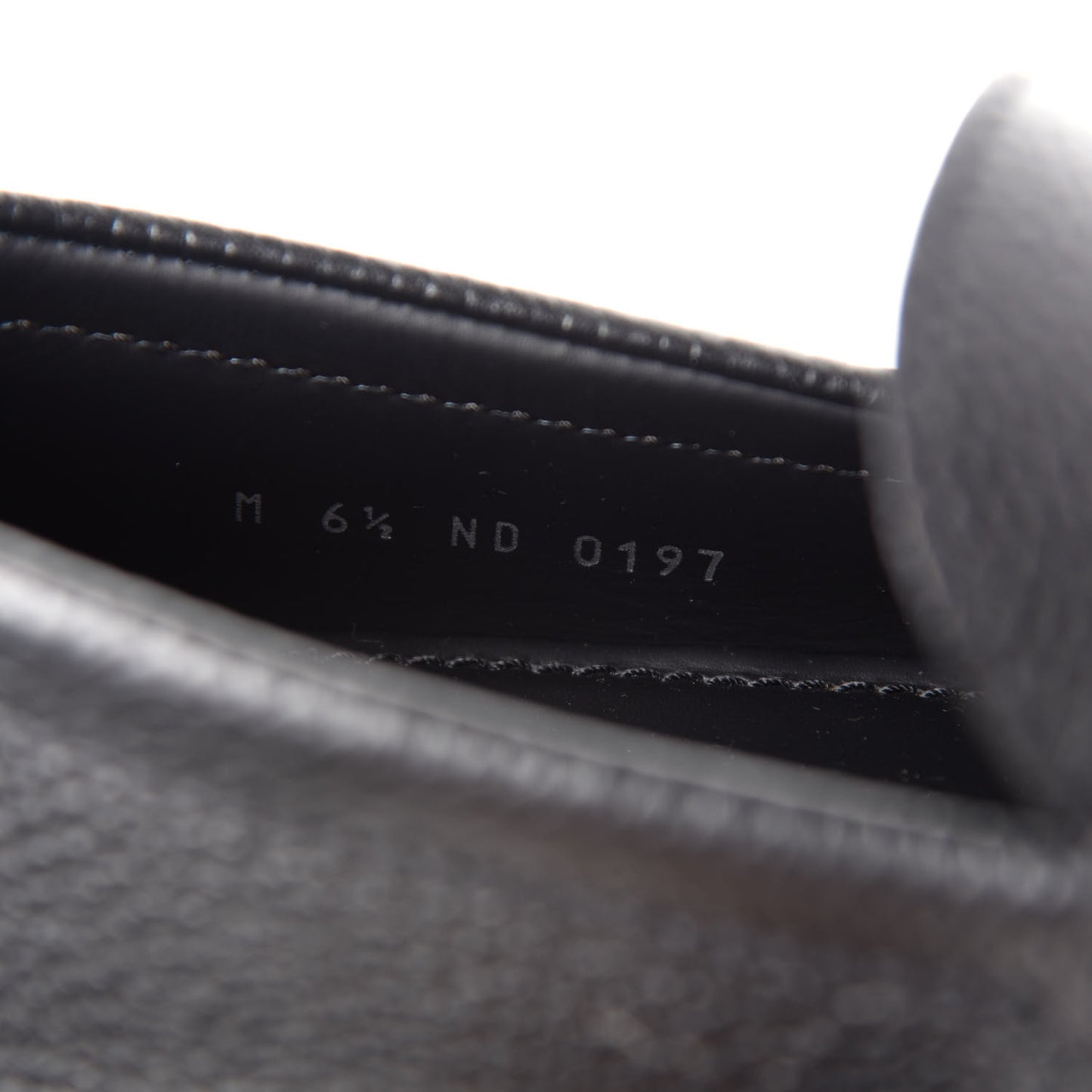 Calfskin Racetrack Moccasin Loafers 6.5 Black