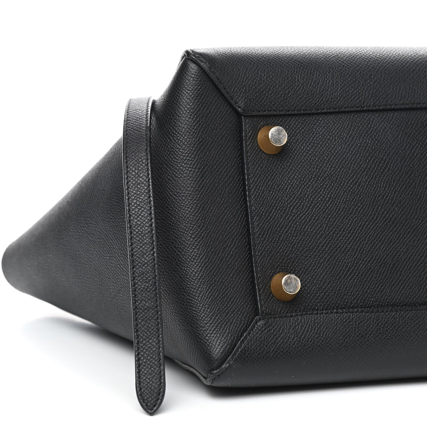 Grained Calfskin Mini Belt Bag Black