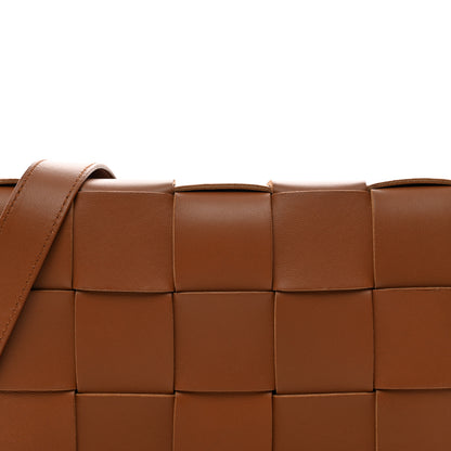 Bottega Veneta Lambskin Maxi Intrecciato Cassette Crossbody Bag Caramel 7 of 10