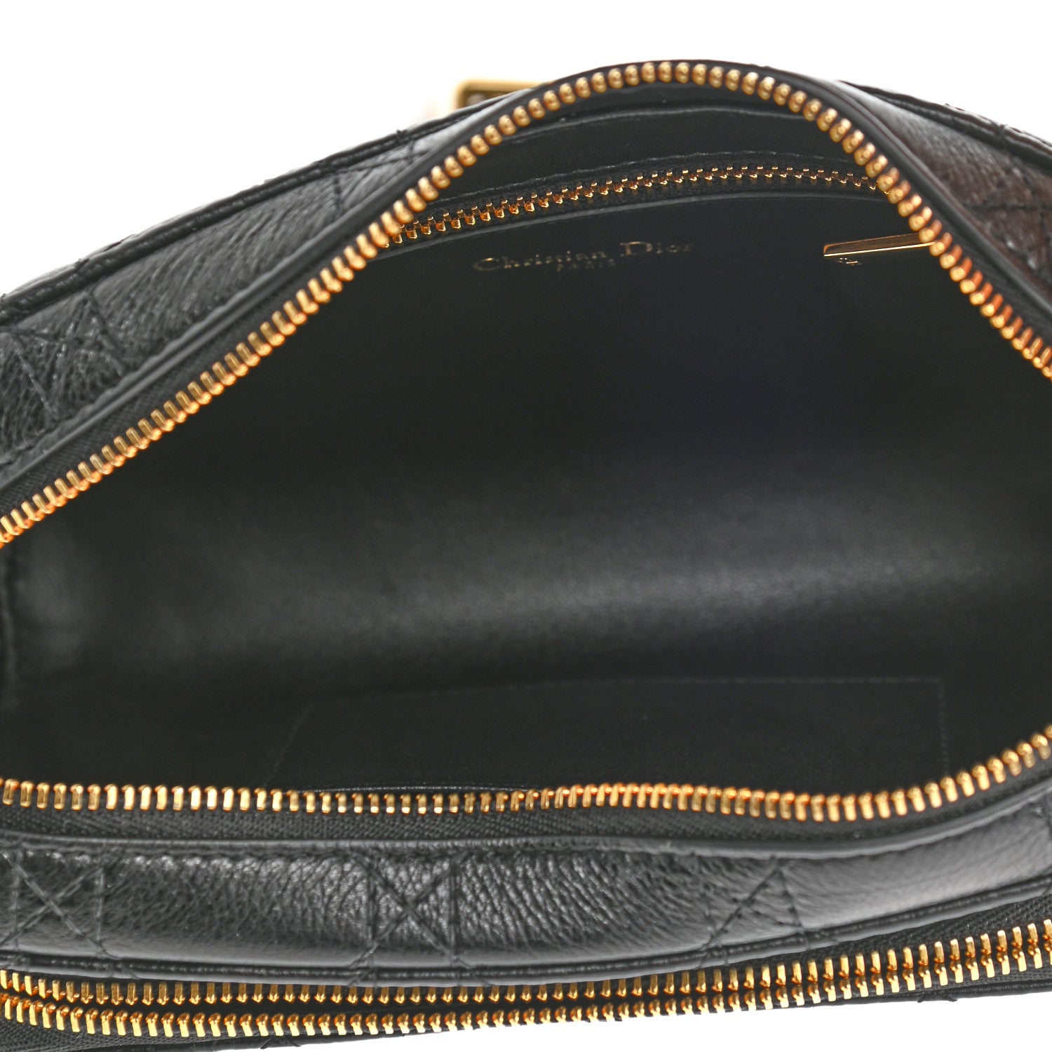 Christian Dior Supple Calfskin Caro Double Pouch Black 5 of 7