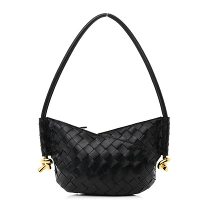 Bottega Veneta Nappa Intrecciato Mini Solstice Shoulder Bag Black 1 of 9