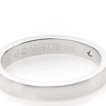 Cartier Platinum Diamond 3mm C De Cartier Wedding Band Ring 49 4.75 5 of 5