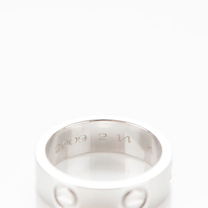 Cartier Platinum 5.5mm LOVE Ring 49 4.75 4 of 6